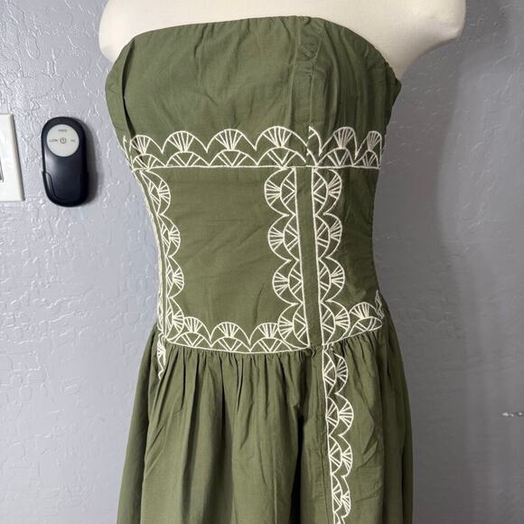 Anthropologie Strapless Drop-Waist Midi Dress 4130318350051 - Picture 2 of 7